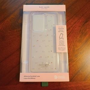 NEW Kate Spade Samsung Galaxy s20 ULTRA Hardshell Clear Case Gemstones Crystals